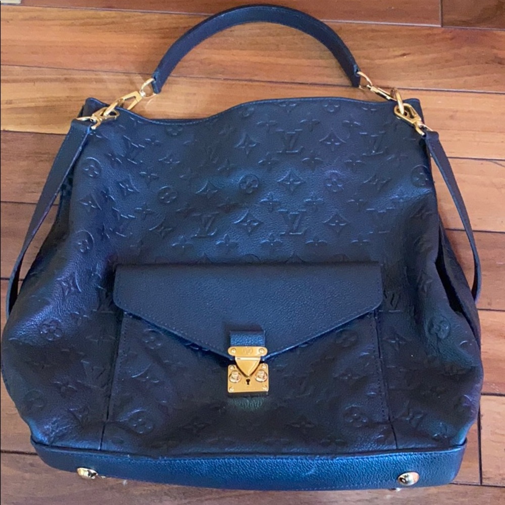 Louis Vuitton Black Métis Empreinte Tote